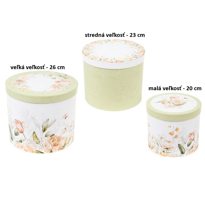 Nuvole di Stoffa Box malý dekor kvietkov 20 cm 46117 - obrázok 1