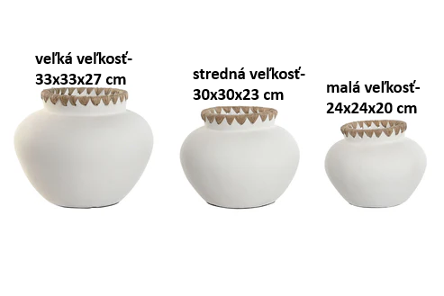 Váza keramika 33x33x27 cm 48114 - obrázok 1