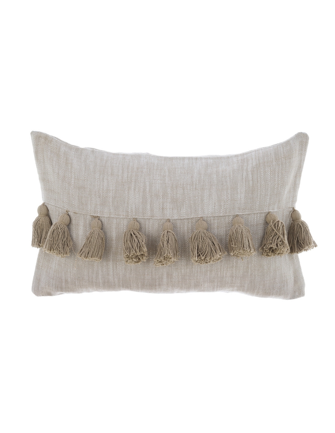 Blanc Maricló Vankúš bavlna krémový so strapcami 50x30 cm 45824 - obrázok 1