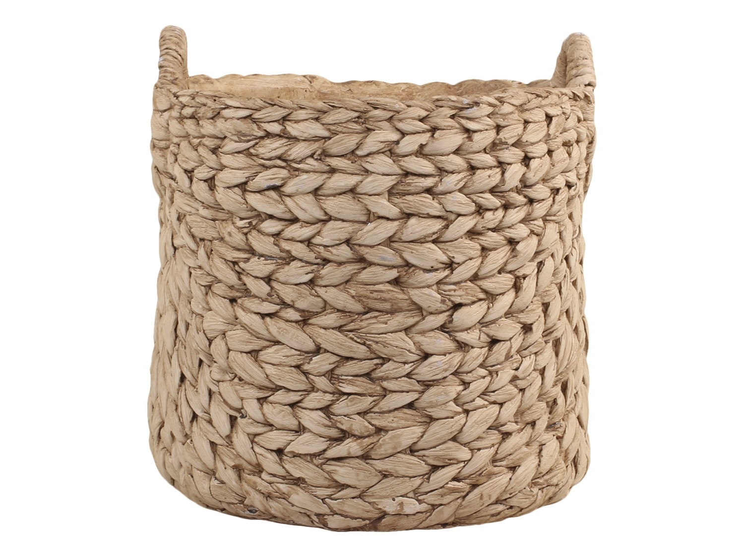 Kvetináč cementový s prepletaným vzorom ako imitácia prútia 23 x 24,5 cm Chic Antique 38746 - obrázok 1