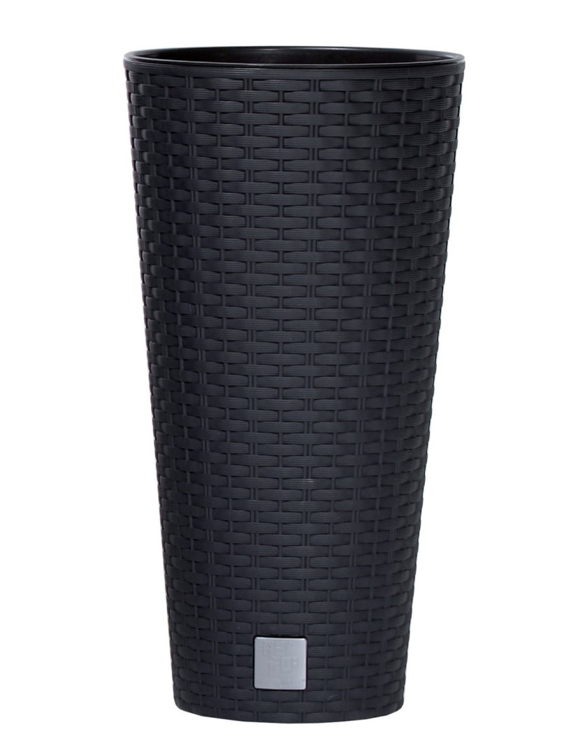 Prosperplast Kvetináč plast Rato Tubus antracit 25x47,6 cm 36274 - obrázok 1