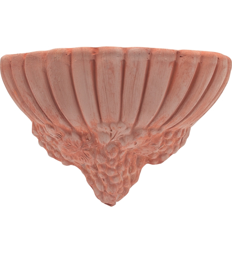 Talianska terakota Terakotový kvetináč na stenu Gerla Con Uva 40x16x26 cm 47166 - obrázok 1