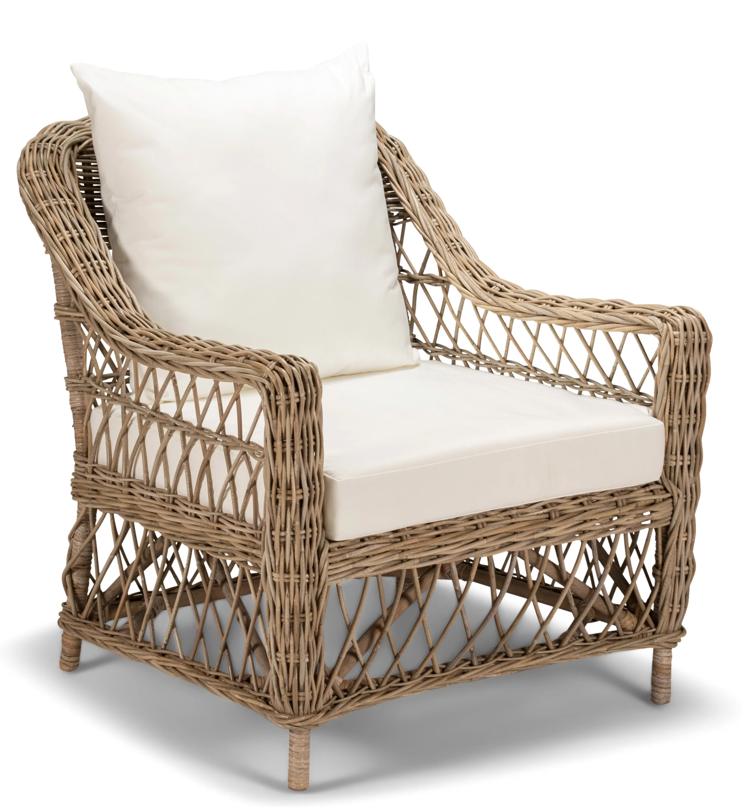 Z&M Exclusive Kreslo Fidži ratan 78x90x90 cm 47308 47308 - obrázok 1