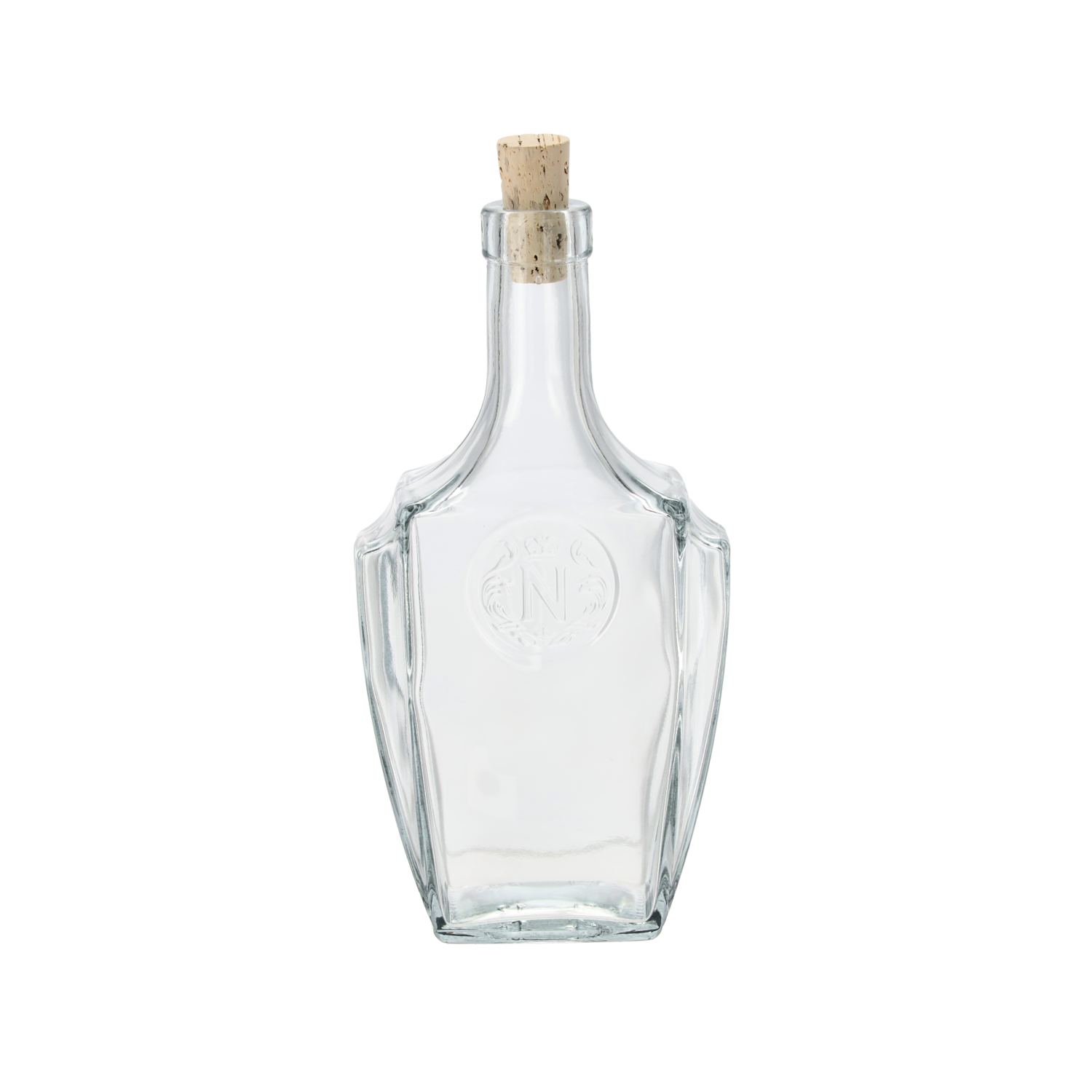 Sklenená transparentná fľaša Bonaparte s korkovým uzáverom 500 ml 40781 - obrázok 1