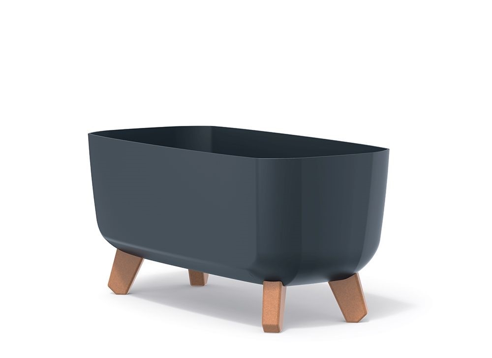 Prosperplast Kvetináč plast Gracia Case antracit 39 cm 46777 - obrázok 1