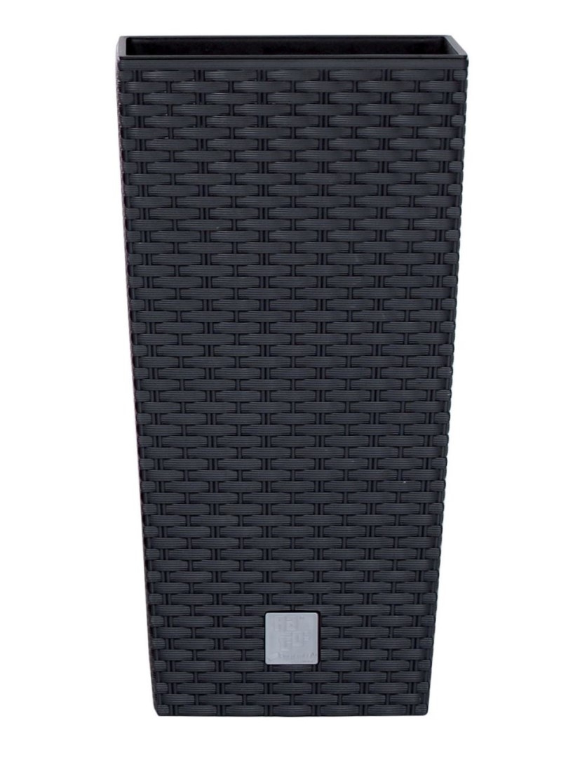 Prosperplast Kvetináč plast Rato Square antracit 24x45 cm 34699 - obrázok 1