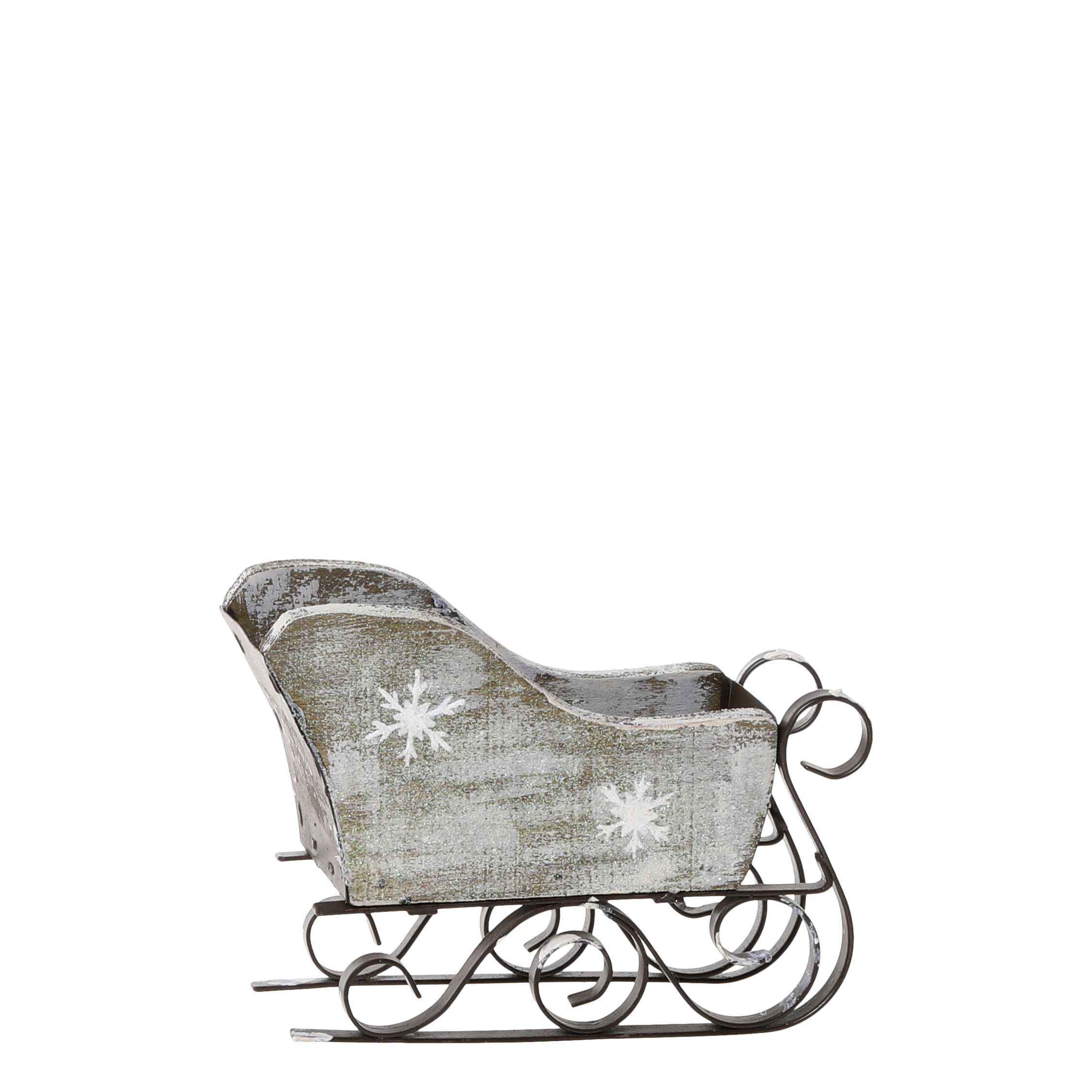 Chic Antique Sánky kovovo-drevené 10 x 5 x 12 cm 45325 - obrázok 1