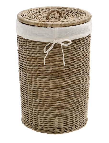 Kôš na prádlo z ratanu v prírodnom vzhľade 50xH60cm 47265 - obrázok 1