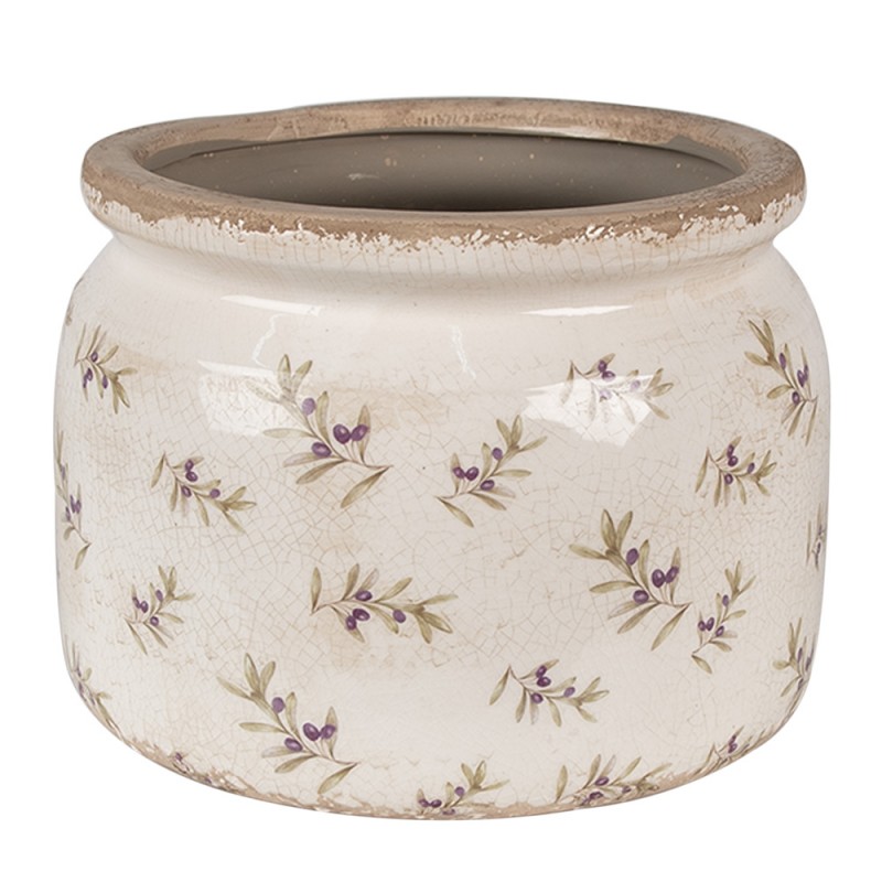 Clayre & Eef Kvetináč keramika olivy 20x15 cm 47504 - obrázok 1