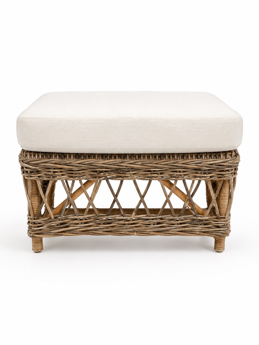 Z&M Exclusive Taburetka ratan 70x70x45cm 47544 47544 - obrázok 1